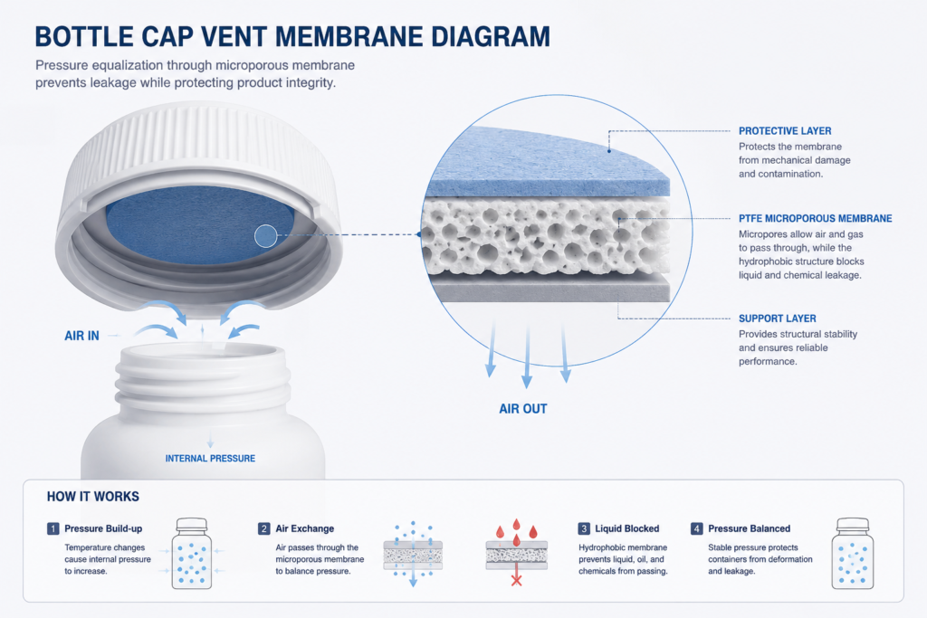 venting membrane structure