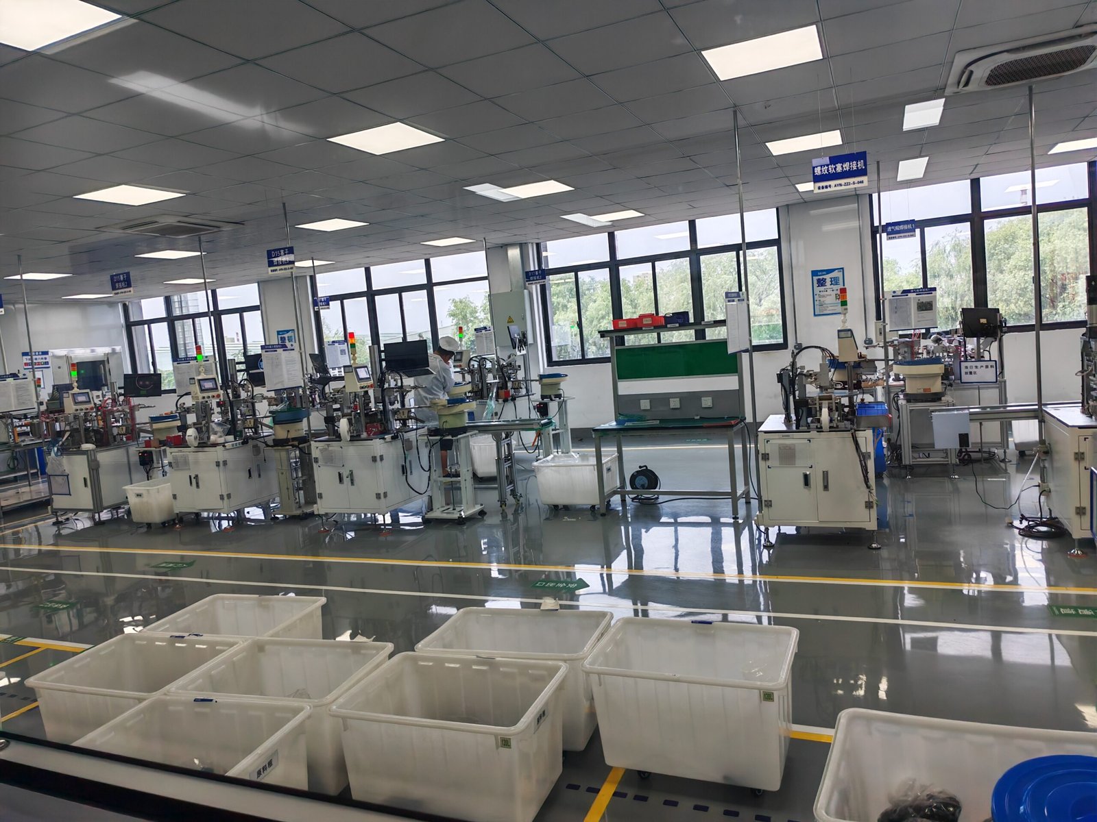 Factory Tour vent liner die cutting workshop