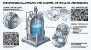 Chemical Resistance Chemical resistance technology with ePTFE vent membrane