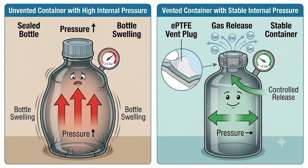 prevent-chemical-container-swelling-eptfe-vent-plug How ePTFE vent plugs prevent chemical container swelling